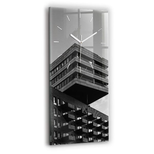 Vertical wall clock Architecture in Amsterdam