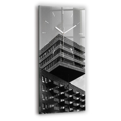 Vertical wall clock Architecture in Amsterdam