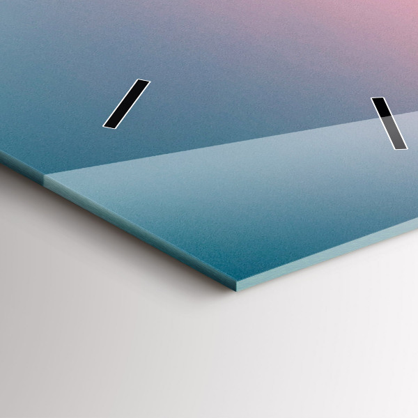 Vertical wall clock Rocks at sunset