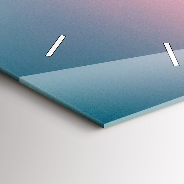 Vertical wall clock Rocks at sunset