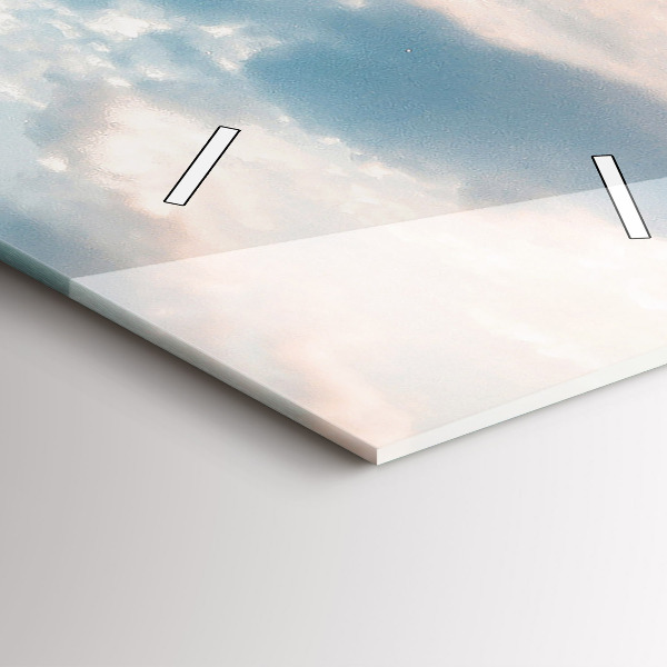 Vertical wall clock Island in Croatia