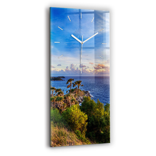 Vertical wall clock Phuket in Thailand