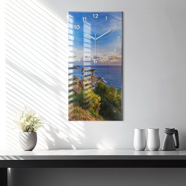Vertical wall clock Phuket in Thailand