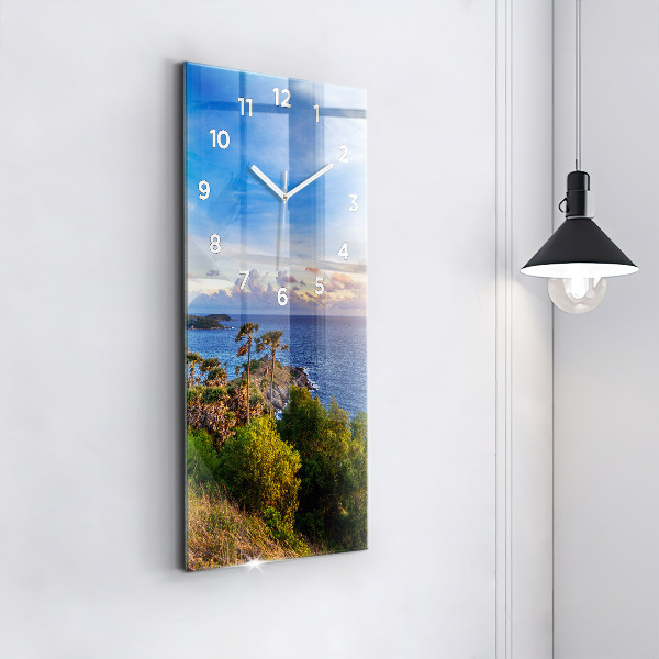 Vertical wall clock Phuket in Thailand
