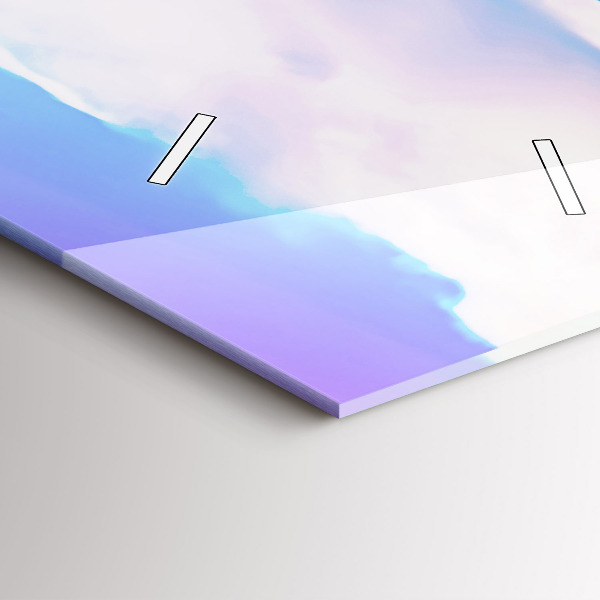 Vertical wall clock Godafoss in Iceland