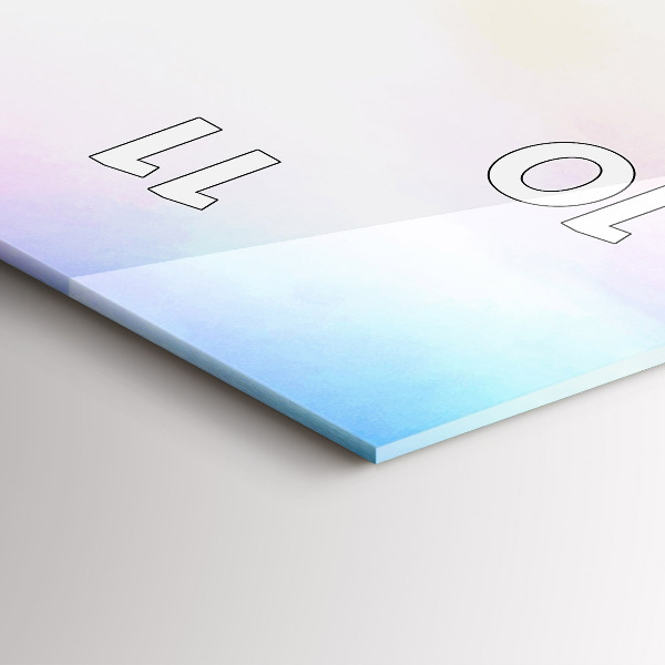 Vertical wall clock Waterfall in Iceland