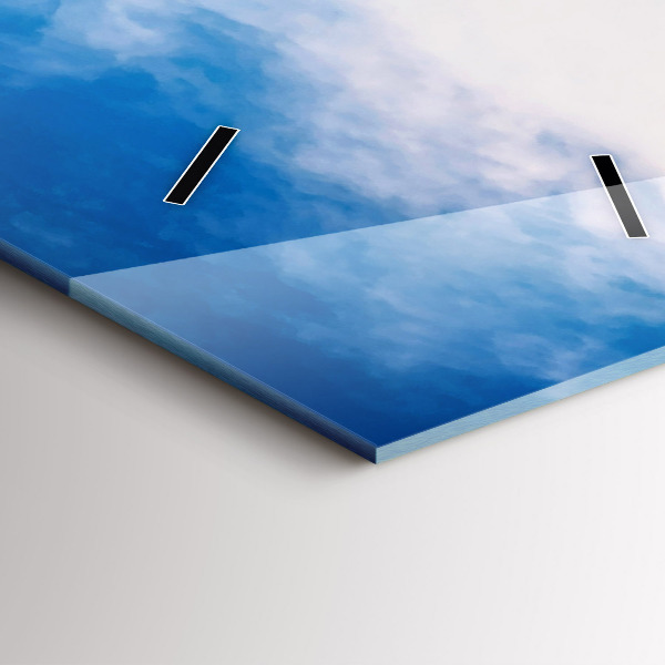 Vertical wall clock Waterfall in Iceland