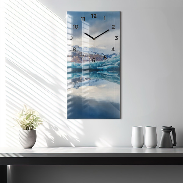 Vertical wall clock Lake Jokulsarlon Iceland