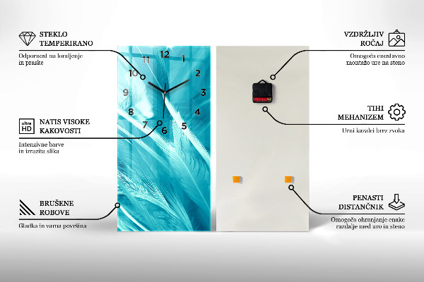 Vertical wall clock Lake Jokulsarlon Iceland