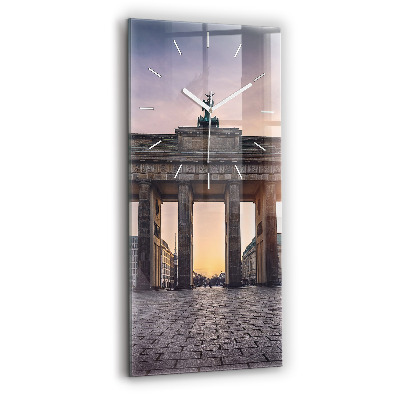 Vertical wall clock Brandenburg Gate