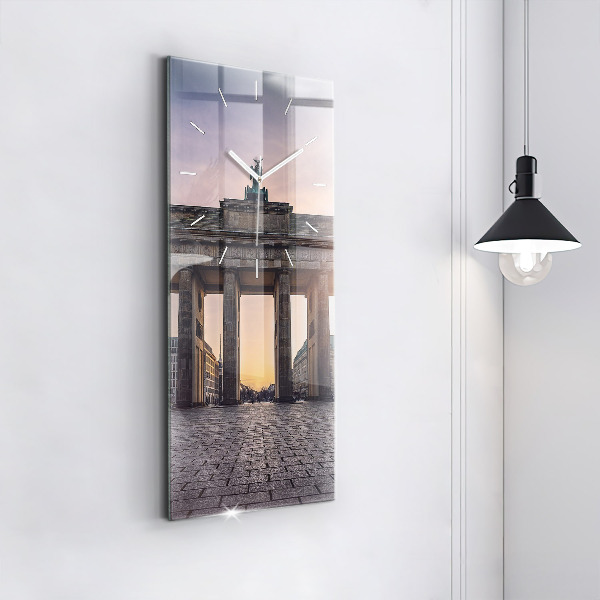 Vertical wall clock Brandenburg Gate