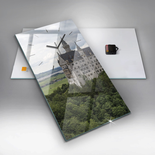 Vertical wall clock Neuschwanstein Castle