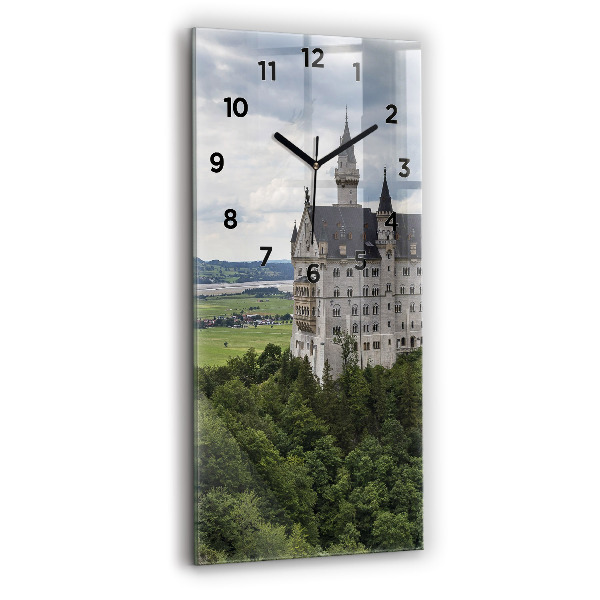 Vertical wall clock Neuschwanstein Castle