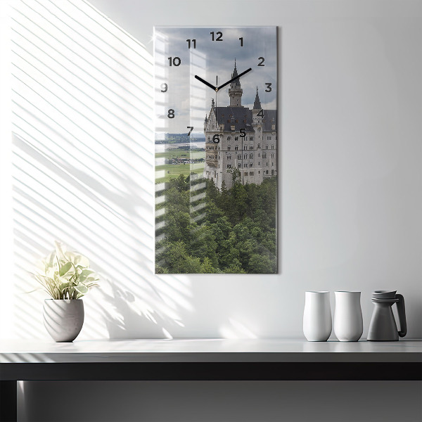 Vertical wall clock Neuschwanstein Castle
