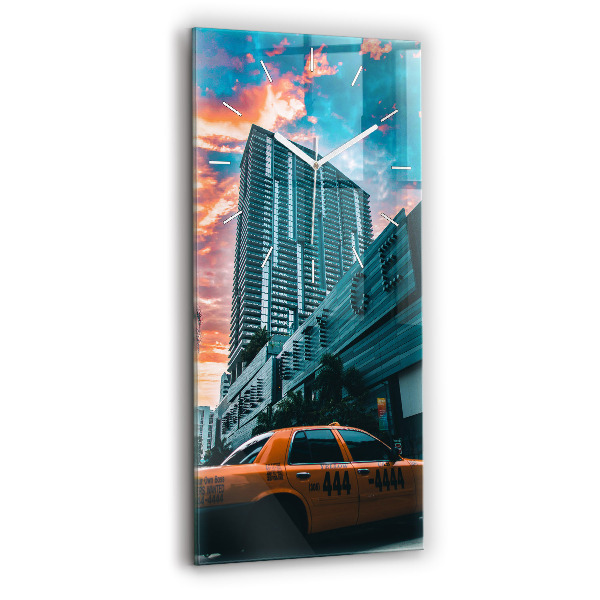 Vertical wall clock Miami, Florida