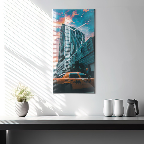 Vertical wall clock Miami, Florida