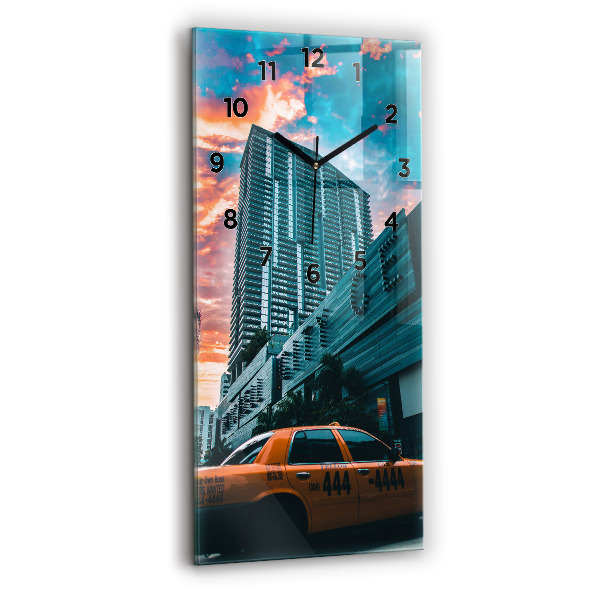 Vertical wall clock Miami, Florida