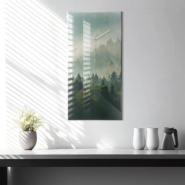 Vertical wall clock Sunrise Beskids