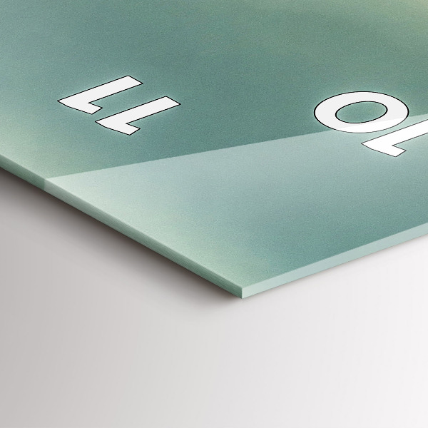 Vertical wall clock Sunrise Beskids