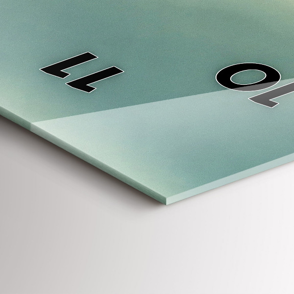 Vertical wall clock Sunrise Beskids