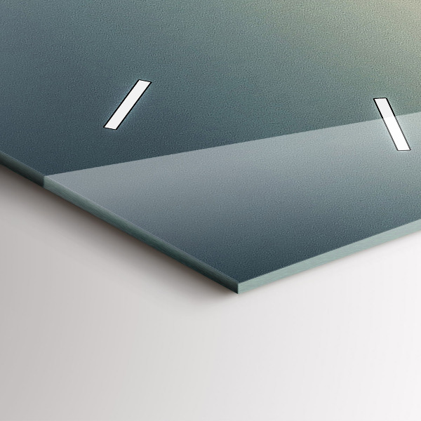 Vertical wall clock Bieszczady Mountains