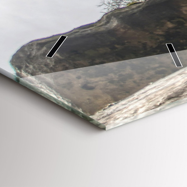 Vertical wall clock Rock city in the Czech Republic