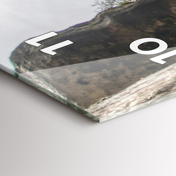 Vertical wall clock Rock city in the Czech Republic