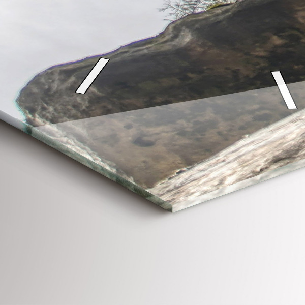 Vertical wall clock Rock city in the Czech Republic