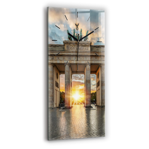 Vertical wall clock Brandenburg Gate in Berlin