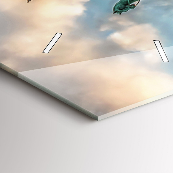 Vertical wall clock Brandenburg Gate in Berlin