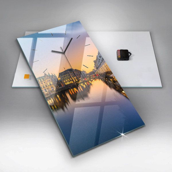 Vertical wall clock Hamburg City Hall