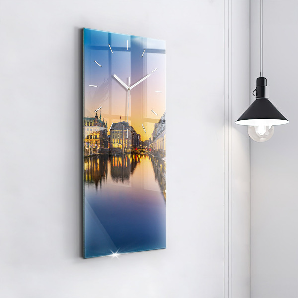 Vertical wall clock Hamburg City Hall