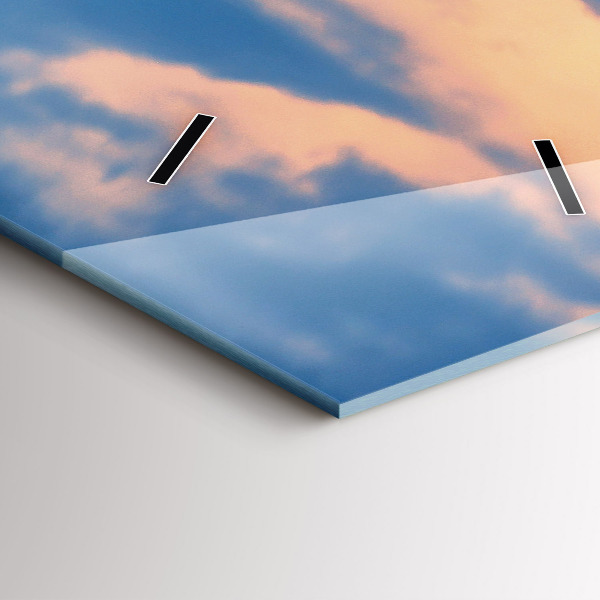 Vertical wall clock View of the town hall