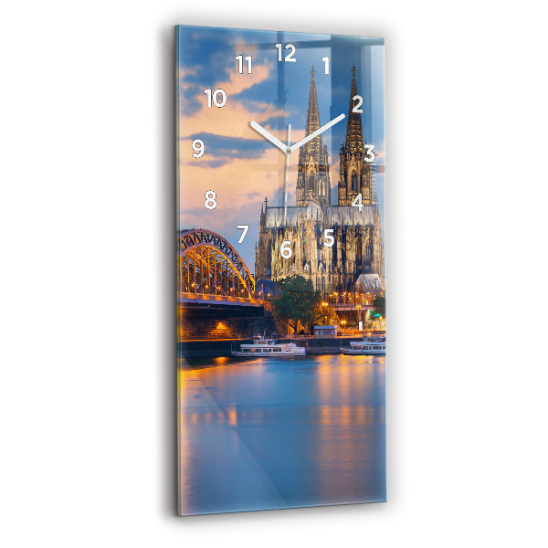 Vertical wall clock View of the town hall