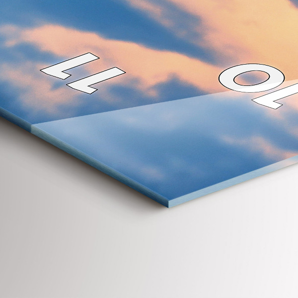 Vertical wall clock View of the town hall