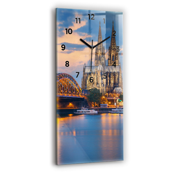 Vertical wall clock View of the town hall