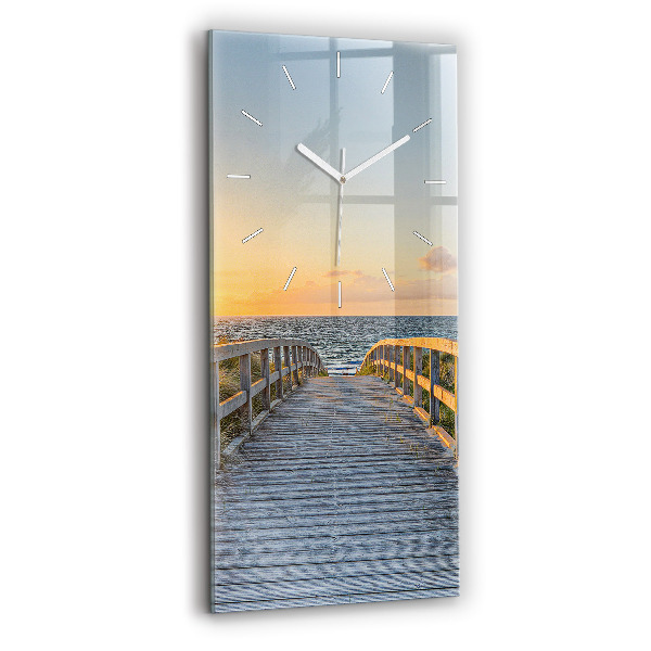 Vertical wall clock Beach Holidays