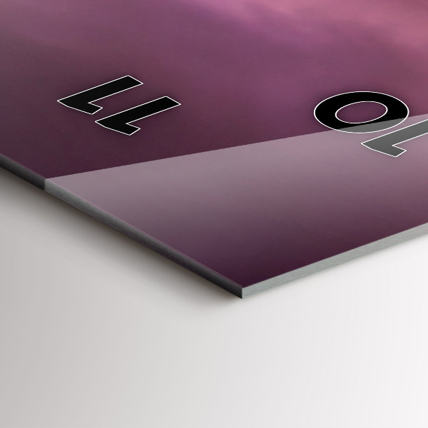 Vertical wall clock North Scottsdale Sunset