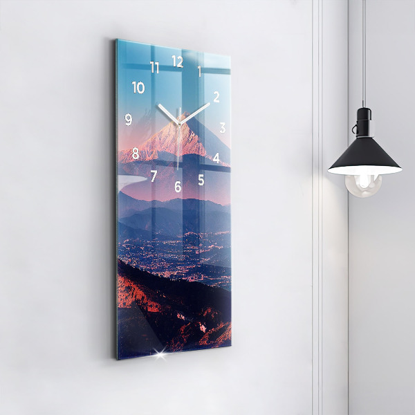 Vertical wall clock Mountains in San Antonio USA