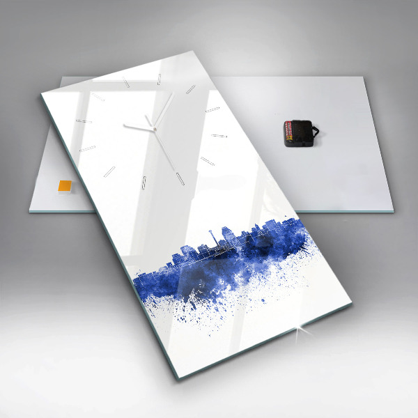 Vertical wall clock San Antonio Watercolors