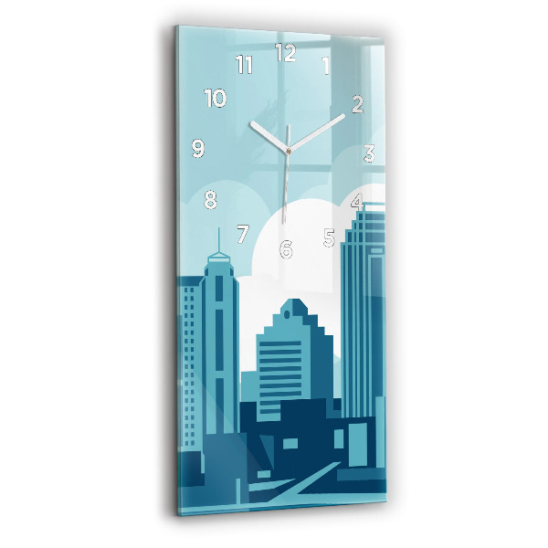 Vertical wall clock Architecture in the USA