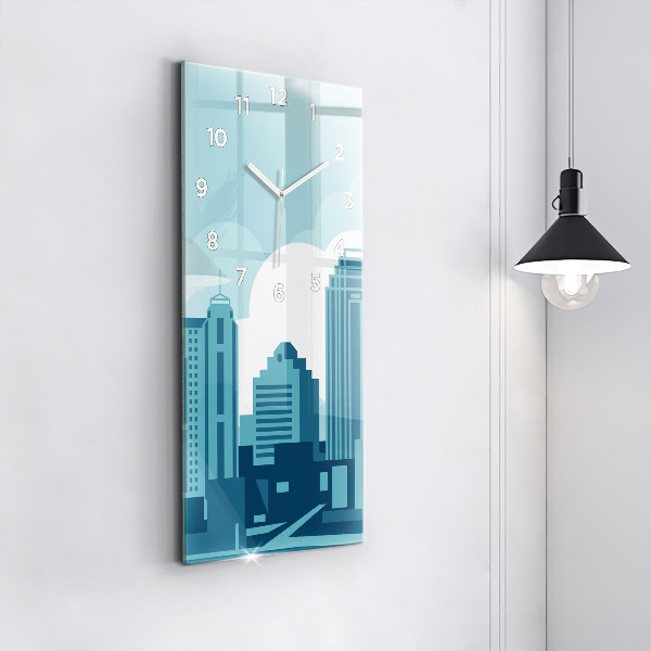 Vertical wall clock Architecture in the USA