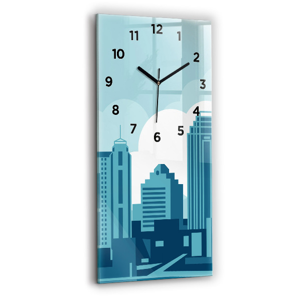 Vertical wall clock Architecture in the USA