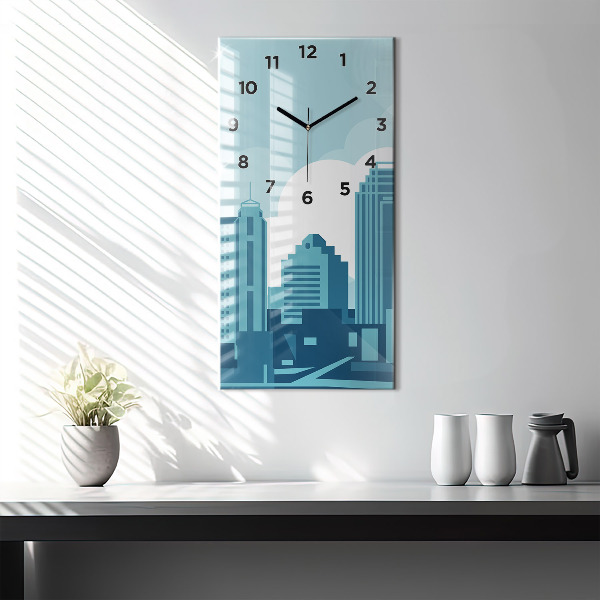 Vertical wall clock Architecture in the USA