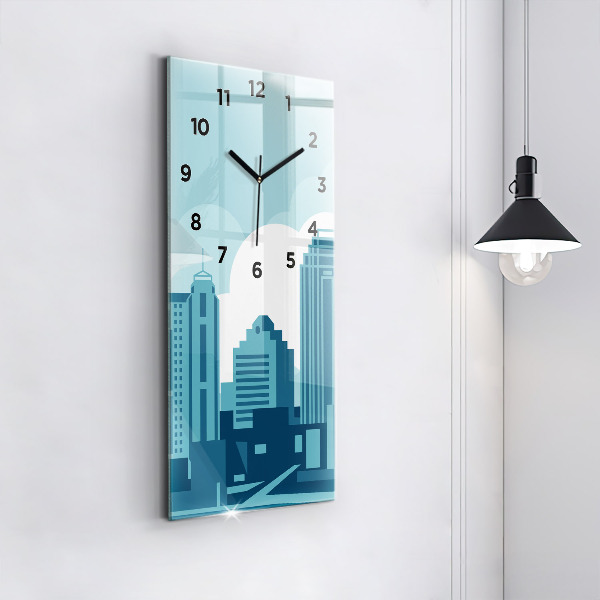 Vertical wall clock Architecture in the USA