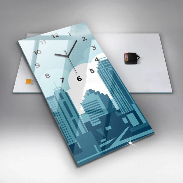 Vertical wall clock Architecture in the USA