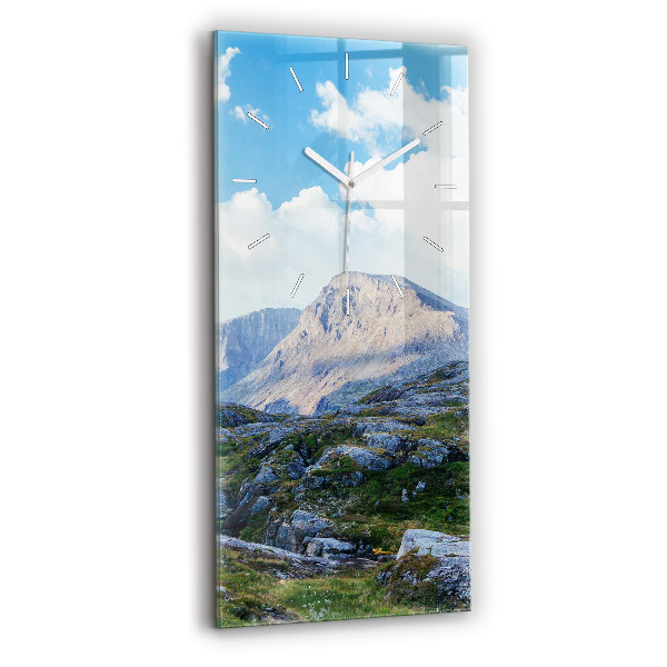 Vertical wall clock Rocky Landscape