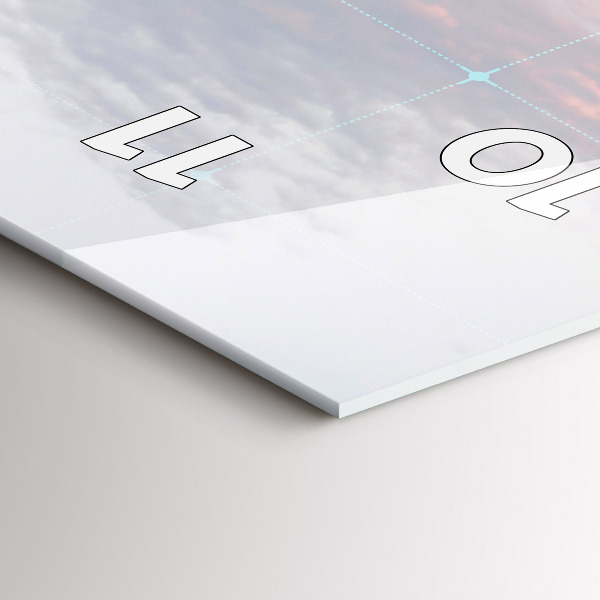 Vertical wall clock Skyscrapers in Philadelphia