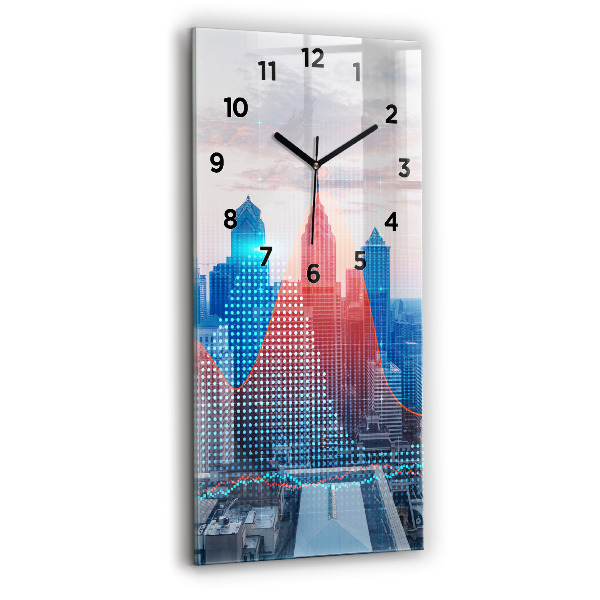Vertical wall clock Skyscrapers in Philadelphia