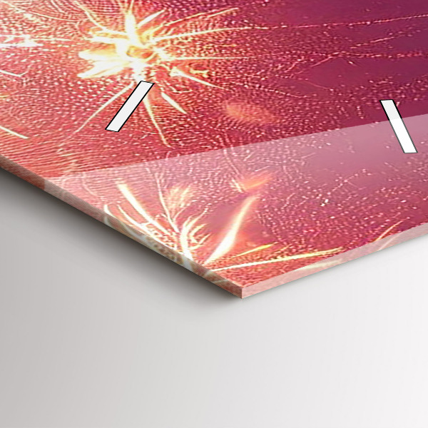 Vertical wall clock Philadelphia City at Night